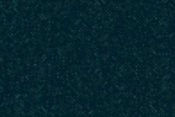 Small color blocks and pixels. Abstract luminescent pixel mosaic illustration. Futuristic banner technology. 