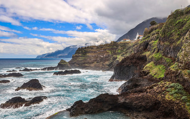 Fototapeta na wymiar Seixal, north coastline of Madeira island, Portugal