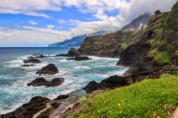 Fototapeta na wymiar Seixal, north coastline of Madeira island, Portugal