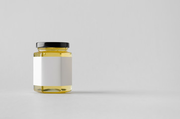 Honey Jar Mock-Up - Blank Label