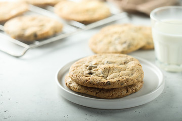 Traditional homemade chocolate chip cookies