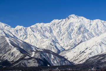 真冬の五竜岳