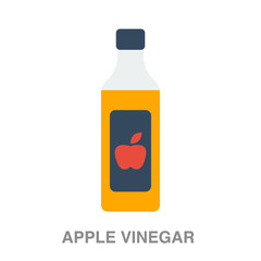 apple vinegar flat icon on white transparent background. You can be used black ant icon for several purposes.	