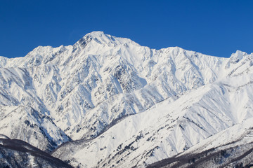 真冬の五竜岳