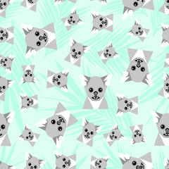 Obraz premium Wzór bezszwowe koala. Dziecinny nadruk. Modne tło. - ilustracja.