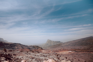 Mountain Desert Landscape Oman