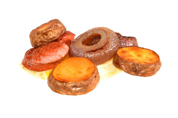 egg isolated on black background