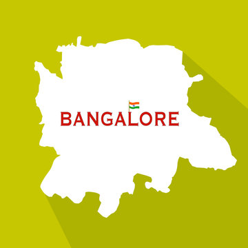Bangalore city map - Vector
