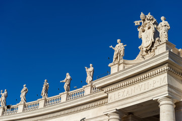 Fototapeta premium Vatican / Italy.22.10.2015.Details of the rooftops of the Vatican