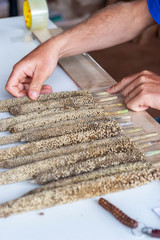 preparação do sorgo para armazenagem