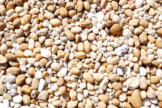 white stone background. nature pebble beach stone