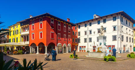 Fototapeta na wymiar Piazza Paolo Diacono in Cividale del Friuli