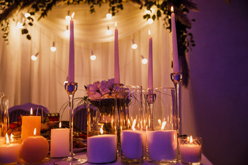 beautiful wedding decor, restaurant, ceremony