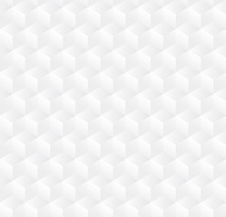 Abstract cube pattern background, White 3d box seamless background, Vector.