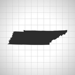 map of Tennessee