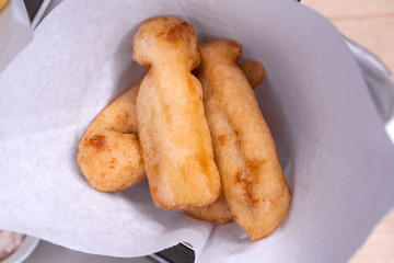 Fried chicken nuggets