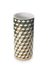 Beautiful vase on white background