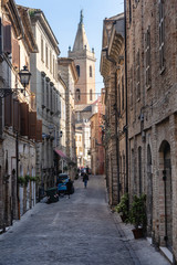 Fototapeta na wymiar Ripatransone, medieval town in Marches, Italy