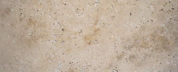 Beige brown natural stone texture background banner panorama - obrazy, fototapety, plakaty
