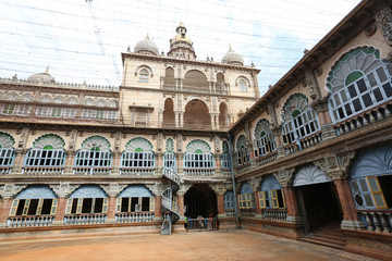Fototapeta na wymiar Wrestling Courtyard, Interior of Ambavilas Palace. Palace of Mysore, Ambavilas Palace, Mysore, Karnataka India.