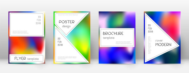Naklejka premium Flyer layout. Stylish bizarre template for Brochur