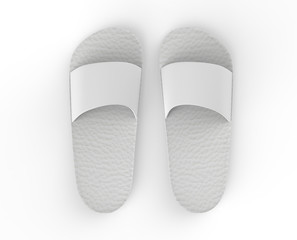 room slipper isolated on a white background. 3d illustration