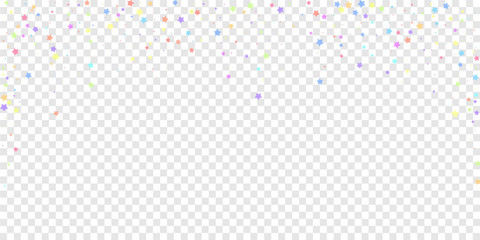 Festive confetti. Celebration stars. Colorful star