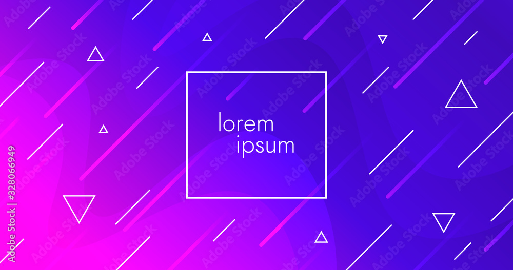 Poster Abstract dynamic trendy background. Cool gradient backdrop vector design.