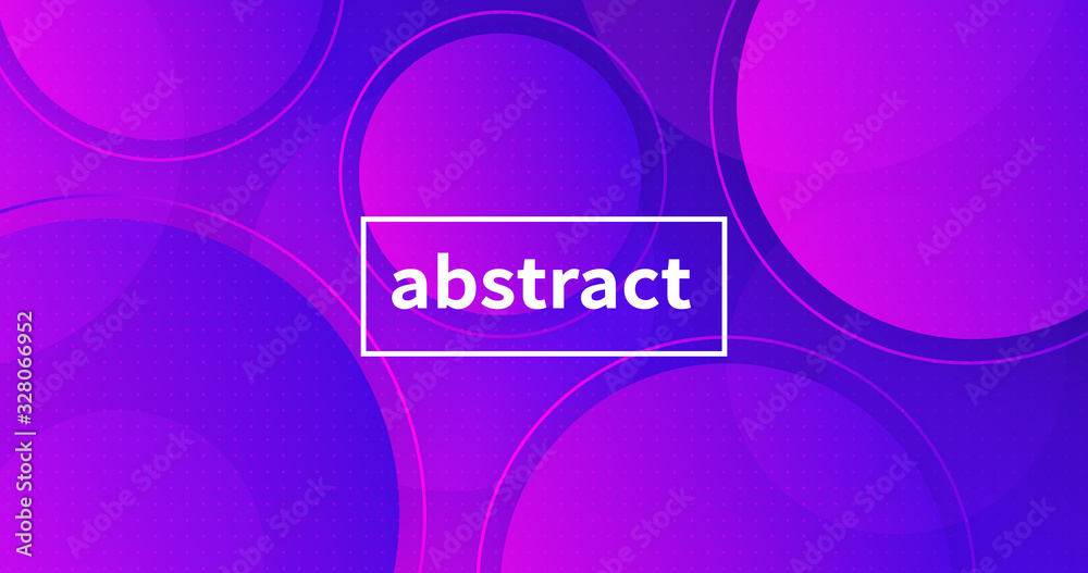 Poster Abstract geometric trendy background. Cool gradient backdrop vector design.