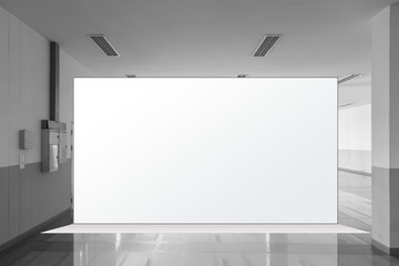 Fabric Pop Up basic unit Advertising banner media display backdrop, empty background, 16:9 Panoramic banner