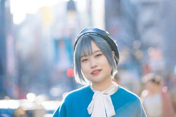 渋谷センター街でのポートレート