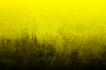 Gradient black and yellow Cement texture or background concrete. Graphic resource. Copy space for...