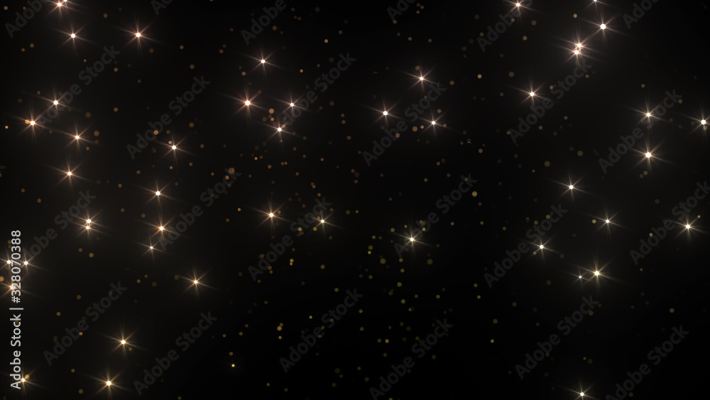 Canvas Prints illumination neon space star particle flash light 3d illustration abstract background