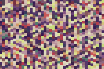 Colorful pattern with different shapes objects. Texture background for textile, print, paper, fabric background, wallpaper