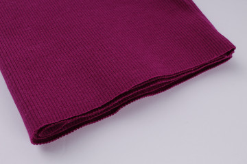 the texture of the fabric on a white background