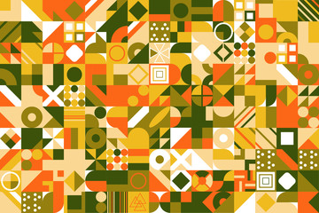 Abstract vector pattern design in Geometric flat style for web banner, business presentation, branding package, fabric print, wallpaper