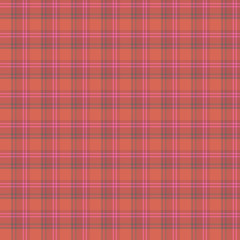 Seamless pattern in marvelous red, pink and brown colors for plaid, fabric, textile, clothes, tablecloth and other things. Vector image.
