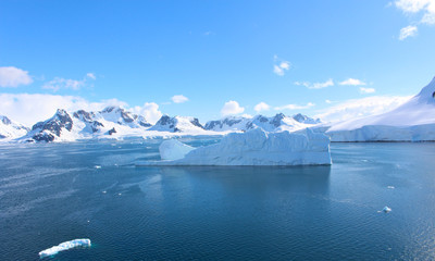 A large iceberg at Paradise Bay on the Danco Coast, Antarctica