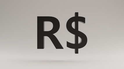 Black Brazilian Real Sign