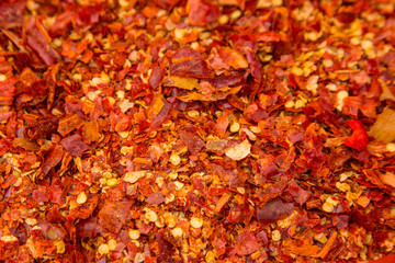  A pile of dried paprika