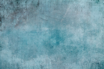 Blue turquoise grungy canvas background