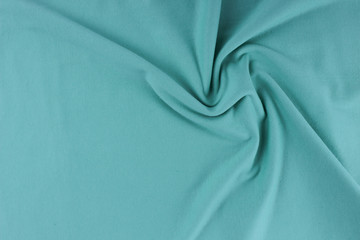 texture of beautiful green fabric