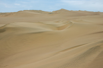 Fototapeta na wymiar Huacachina Peru. Desert. Dunes. Sand. 
