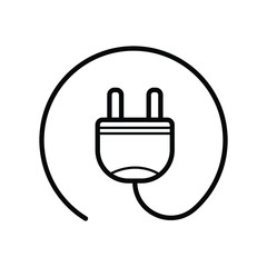 uk electric plug icon vector
