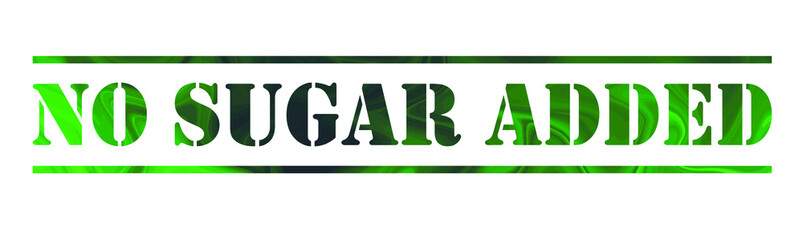 no sugar added. Vector stamp. White isolated