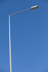 electric lamp and blue sky