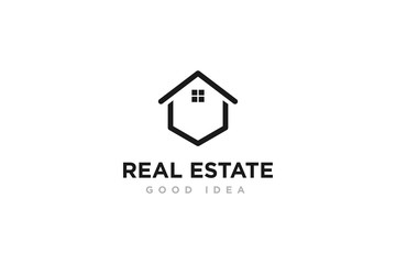 Real Estate Logo Icon Design Vector