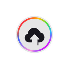 Upload Cloud -  Modern App Button