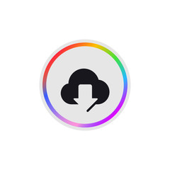 Cloud Download -  Modern App Button