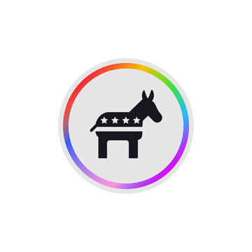 Party Symbol -  Modern App Button
